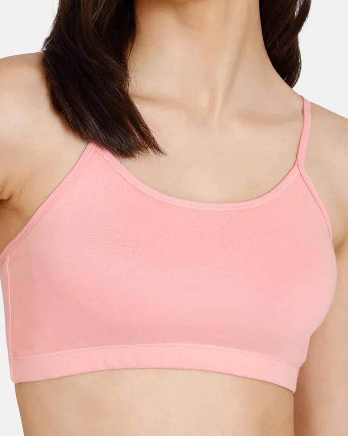 Girls Double Layered Non-Wired Full Coverage Slip-On Beginner Bra (Pack Of 2)
