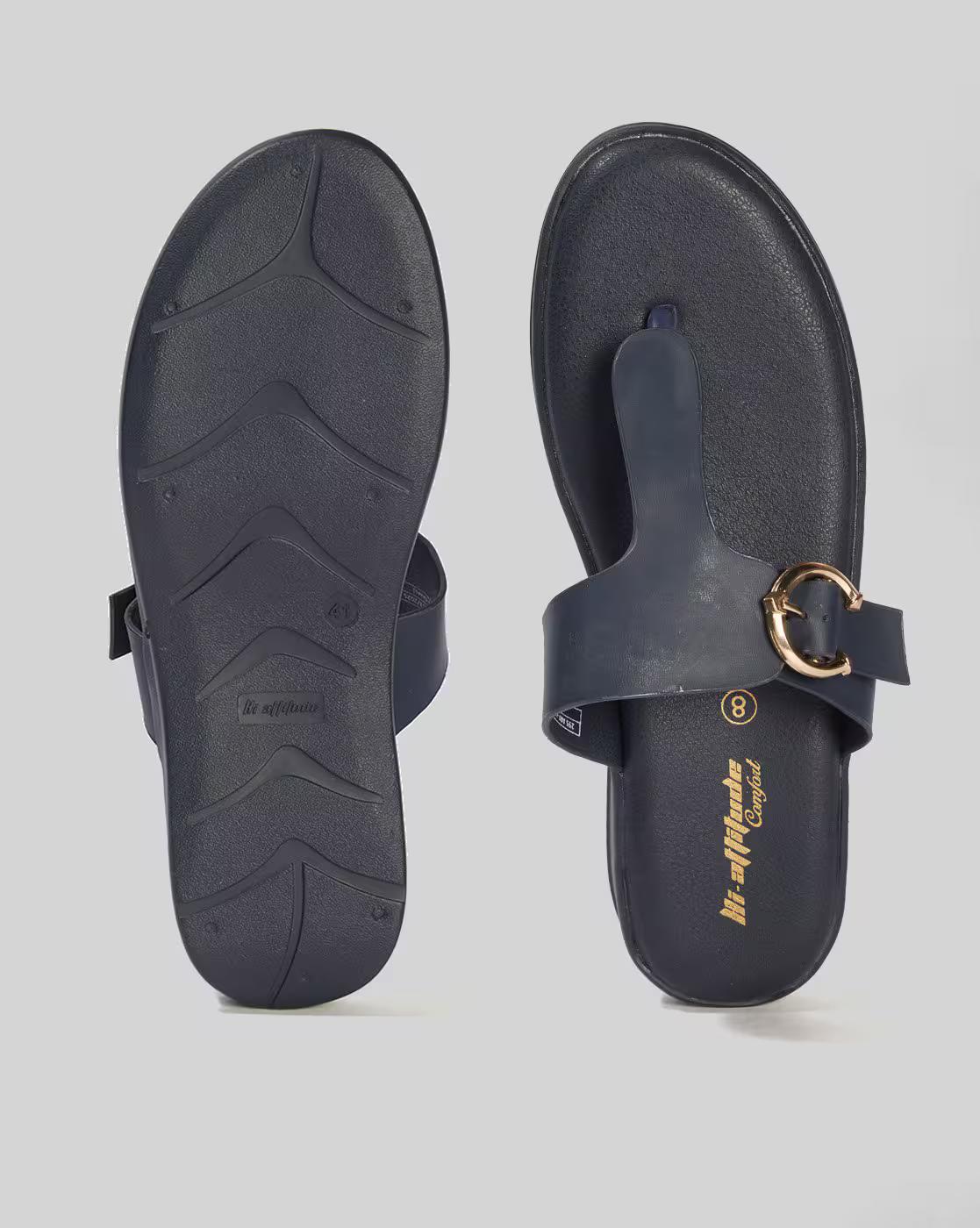 Women All Day Comfort Thong Strap Sandals with Metal Accent
