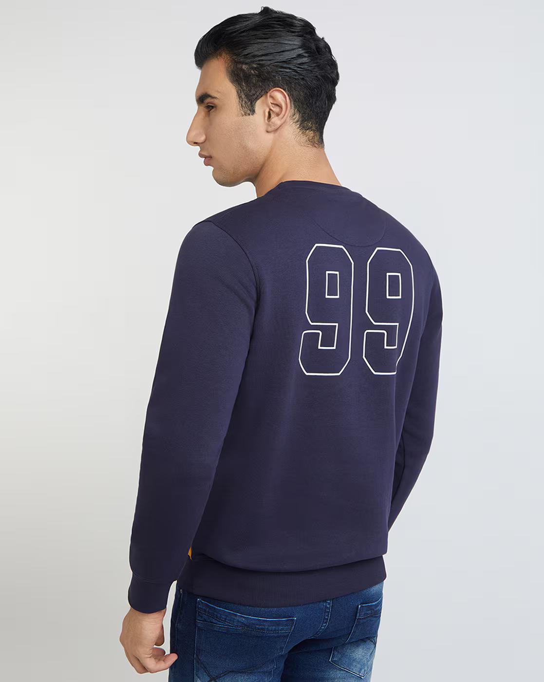 Striped Crew-Neck Sweatshirt