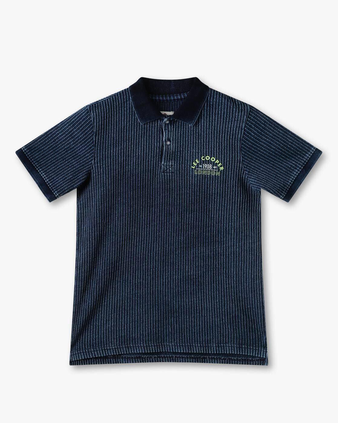 Boys Corduroy Regular Fit Polo T-Shirt