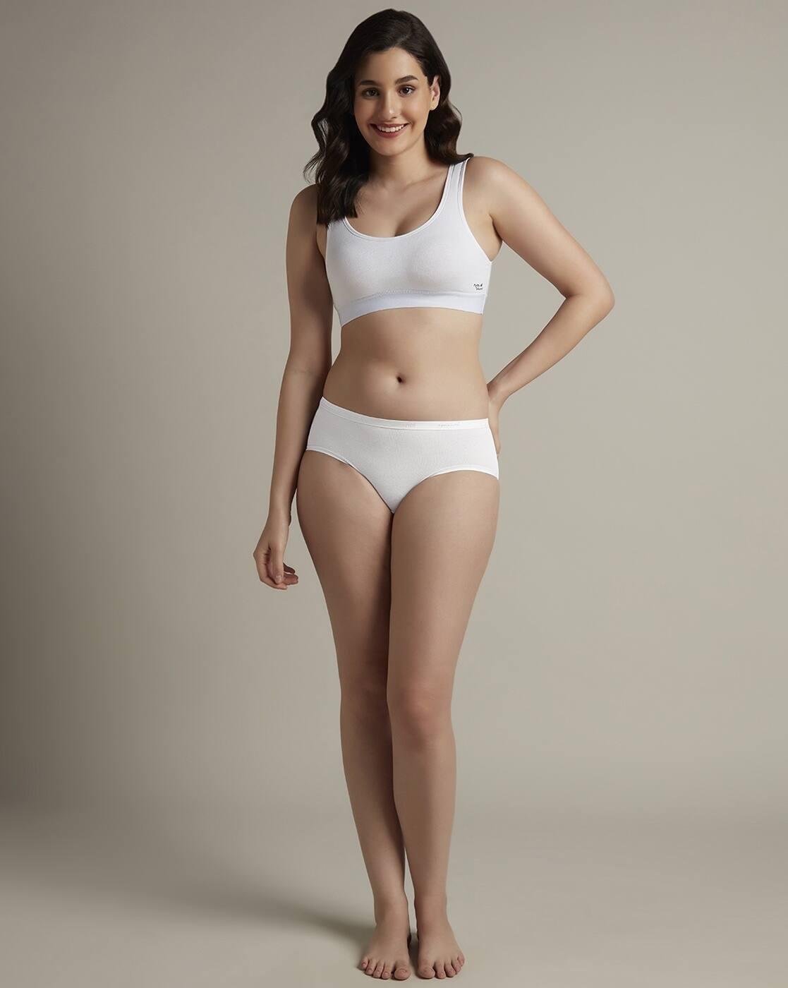 Women Easy Slip-On Non-Padded Non-Wired Cotton Bra