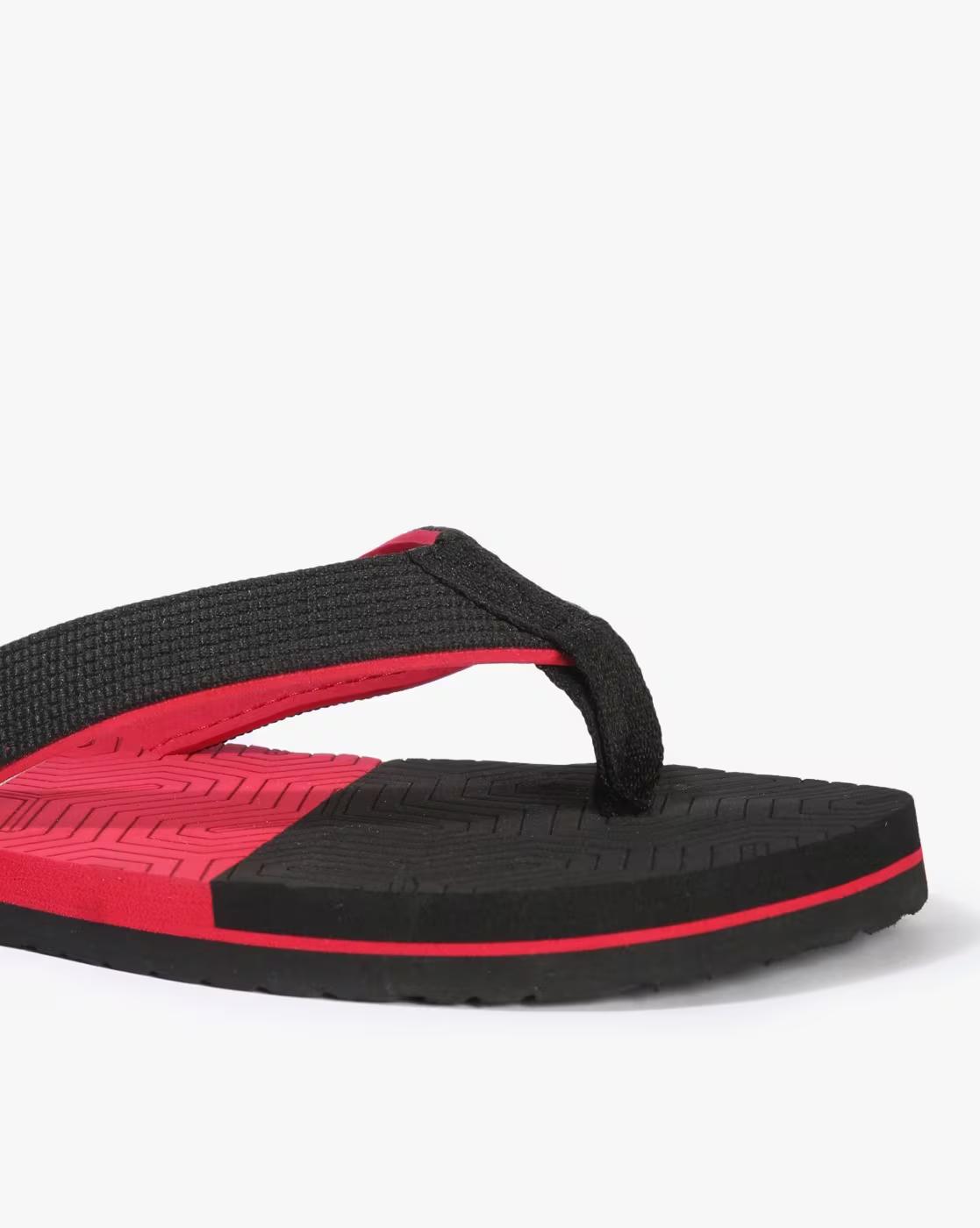 Men Colourblock Thong-Strap Flip-Flops