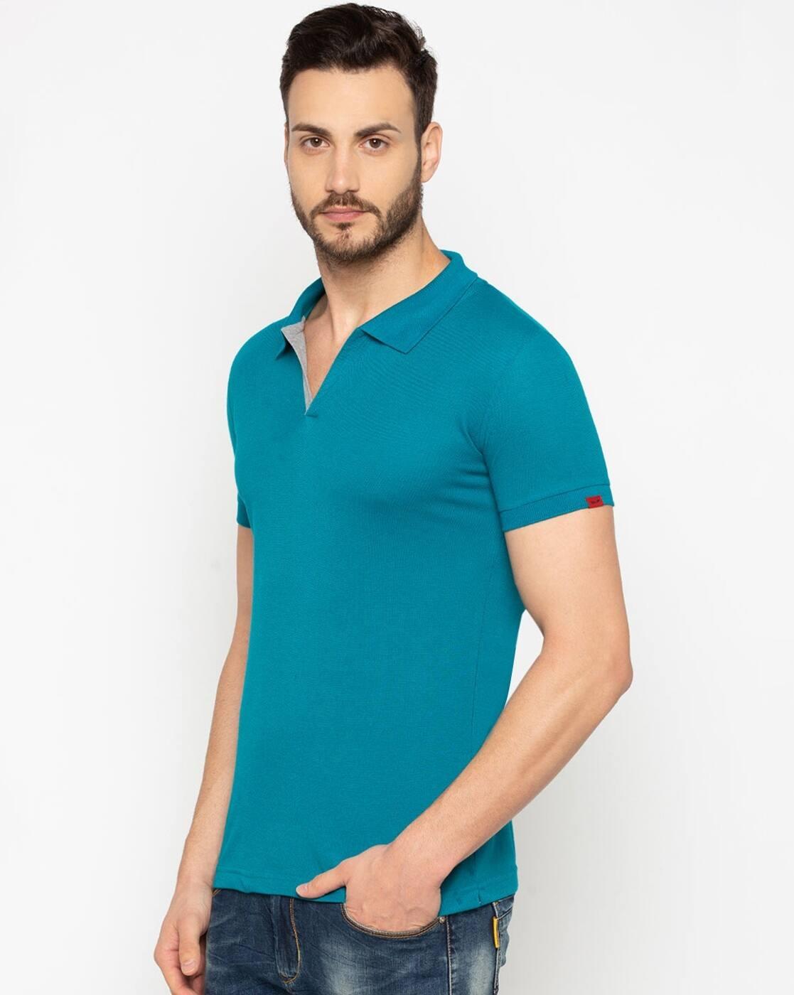 Men Slim Fit Polo T-Shirt