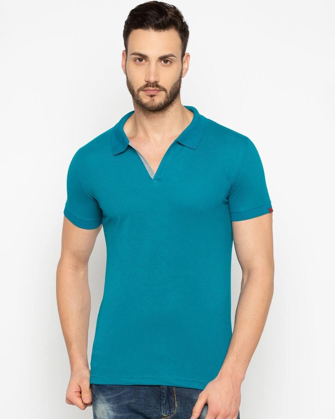 Men Slim Fit Polo T-Shirt
