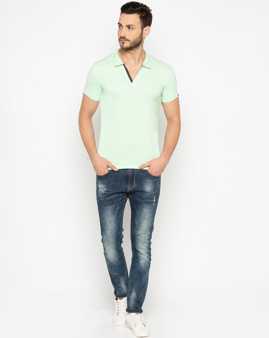 Men Slim Fit Polo T-Shirt