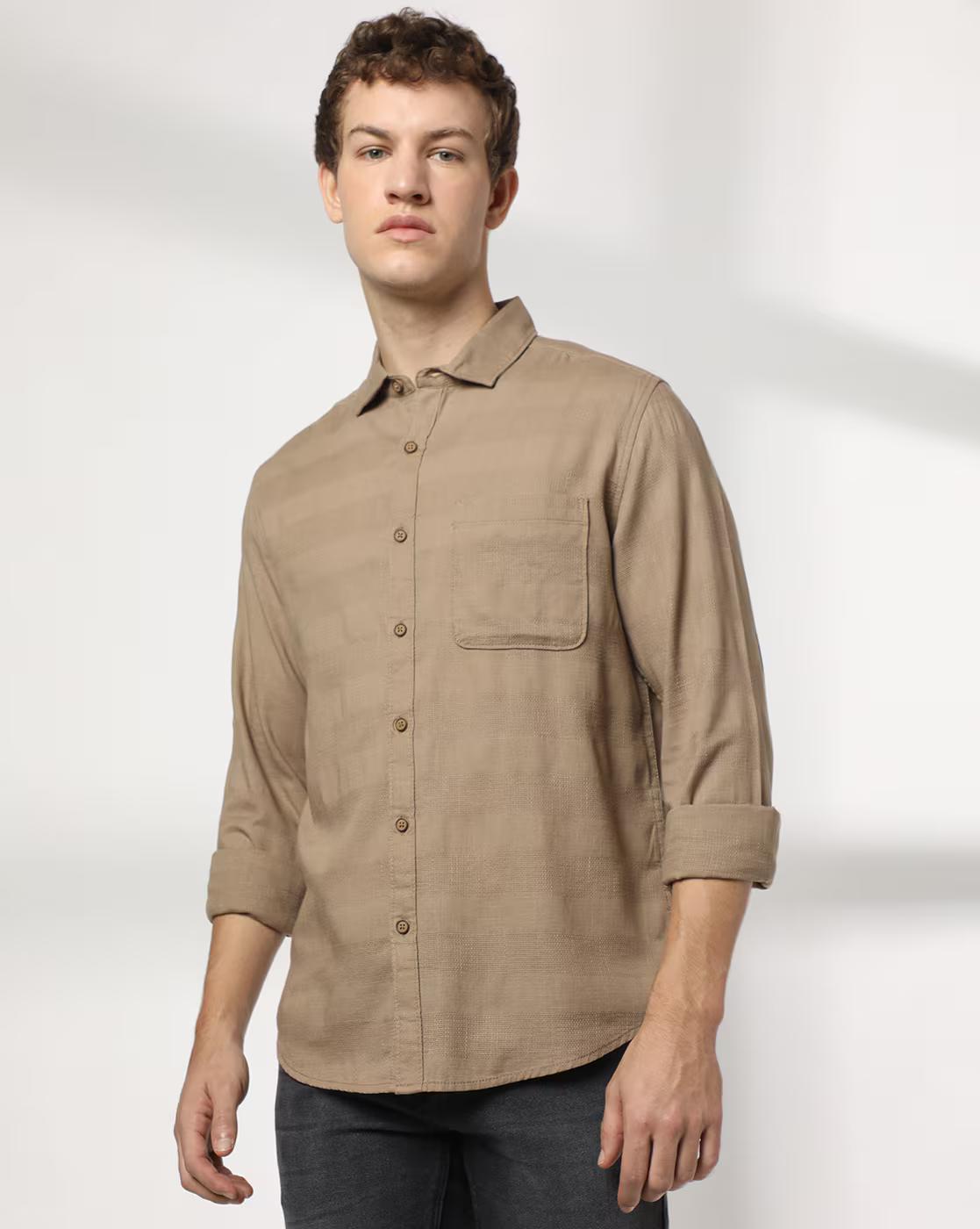 Men Striped Regular Fit Shirt