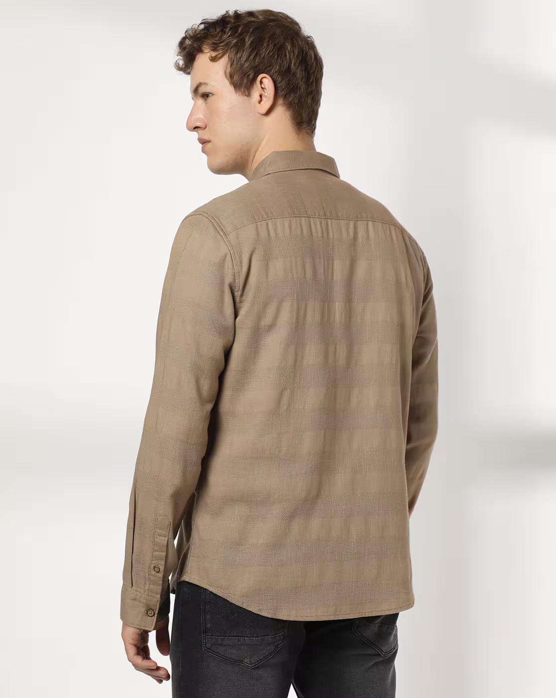 Men Striped Regular Fit Shirt