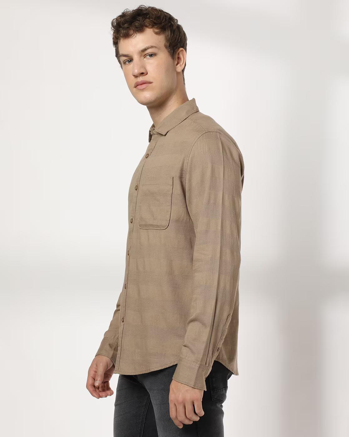 Men Striped Regular Fit Shirt