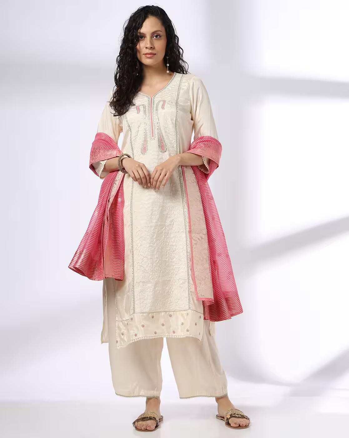 ecru paisley, ECRU, L