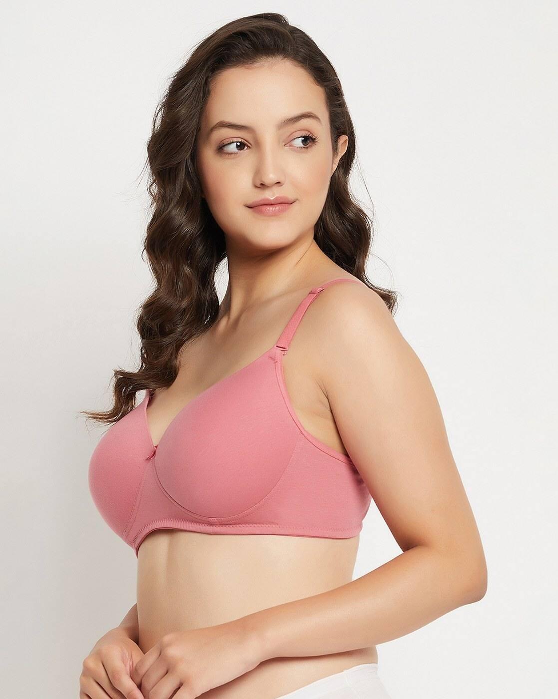 Padded Non-Wired Full Coverage Multiway T-Shirt BraRose Pink