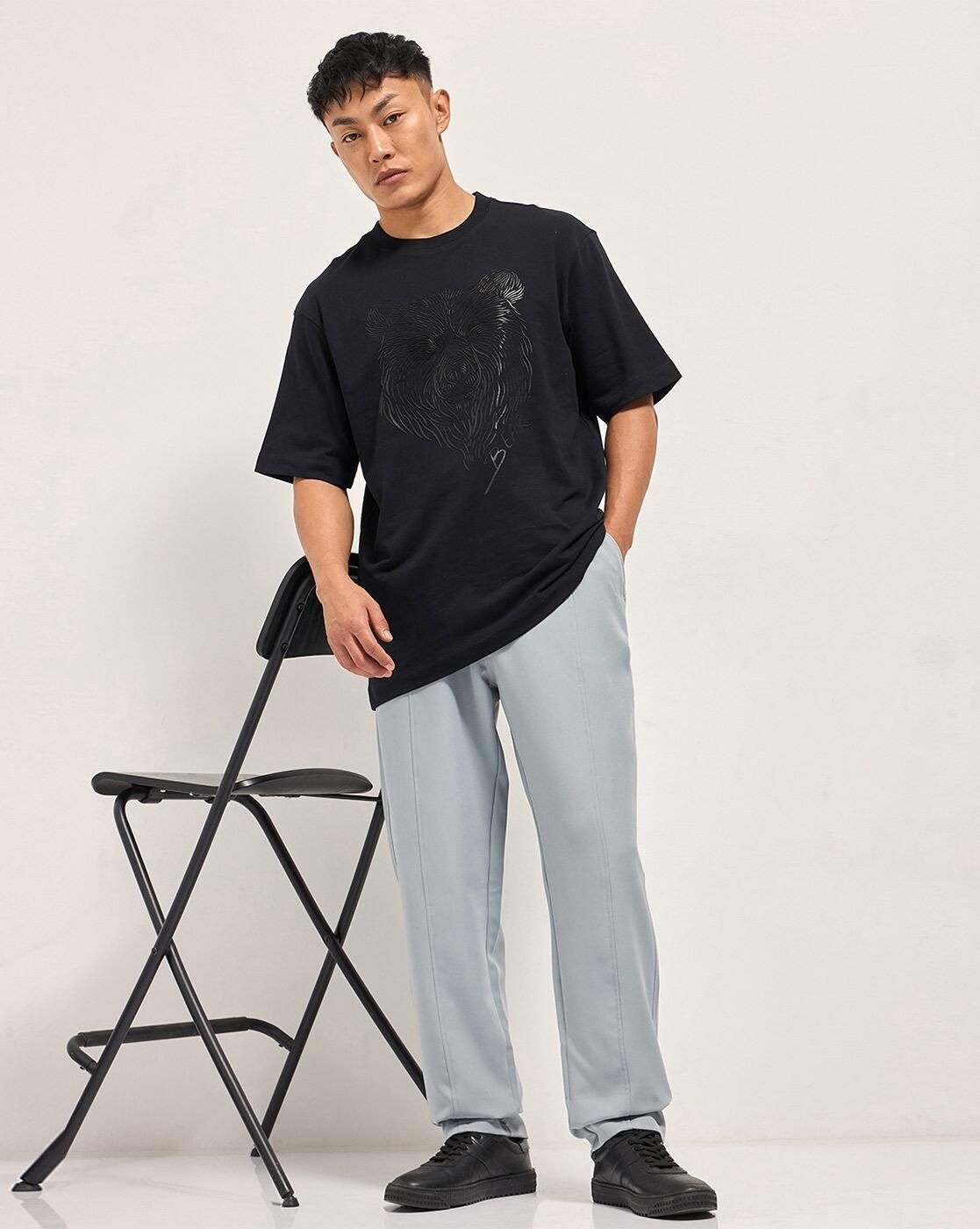 Graphic Oversized Fit Crew Neck T-shirt