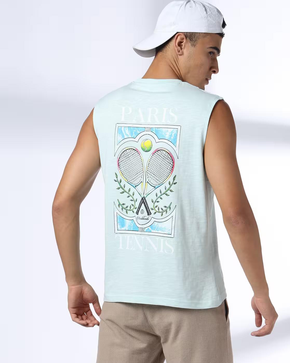 Men Graphic Print Regular Fit Crew-Neck T-Shirt