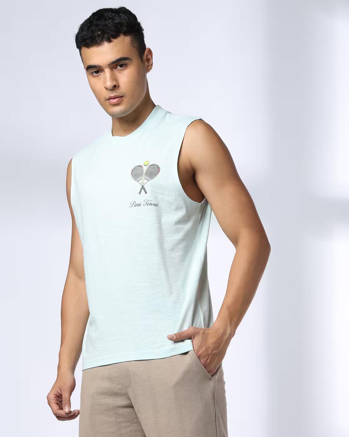 Men Graphic Print Regular Fit Crew-Neck T-Shirt