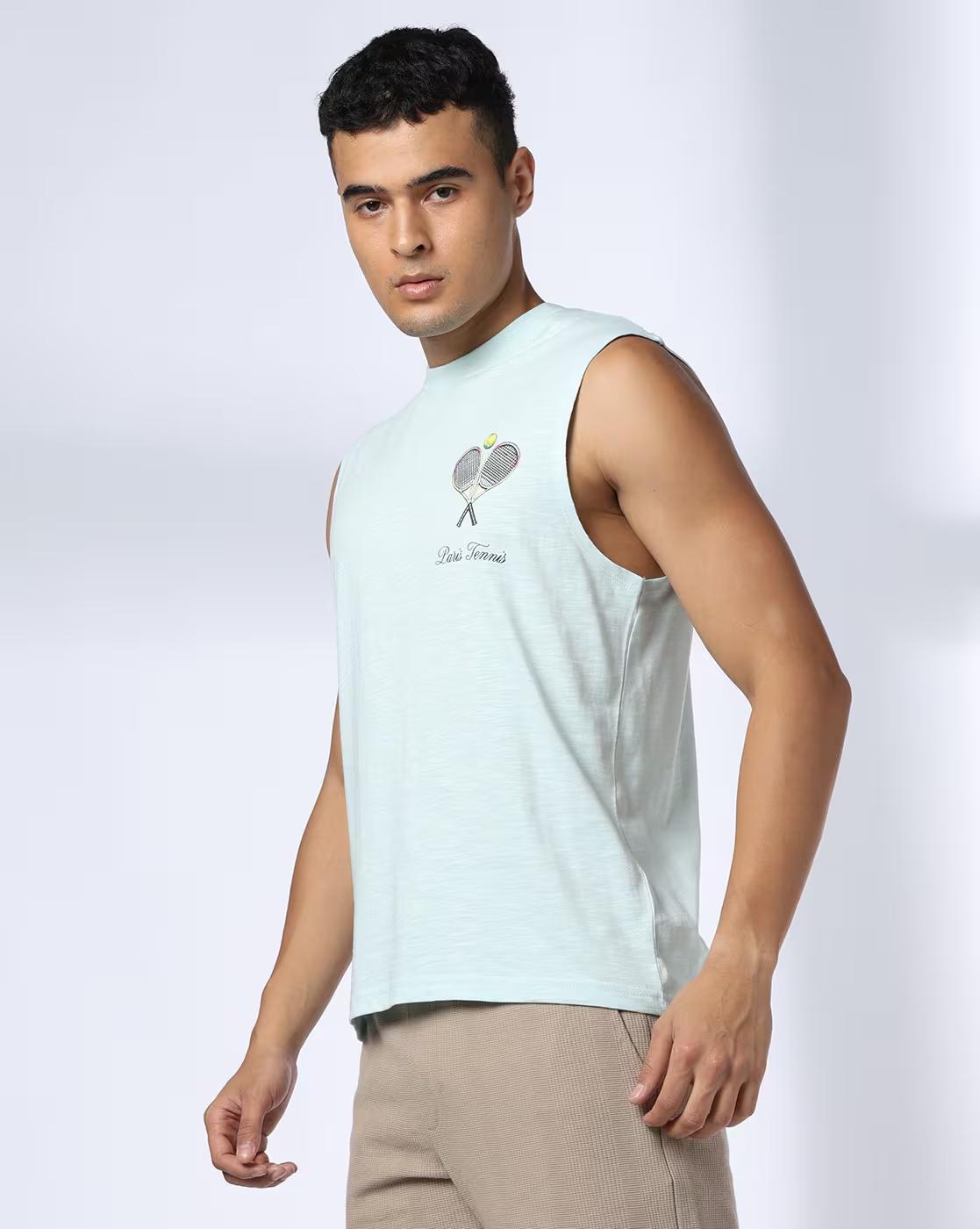 Men Graphic Print Regular Fit Crew-Neck T-Shirt