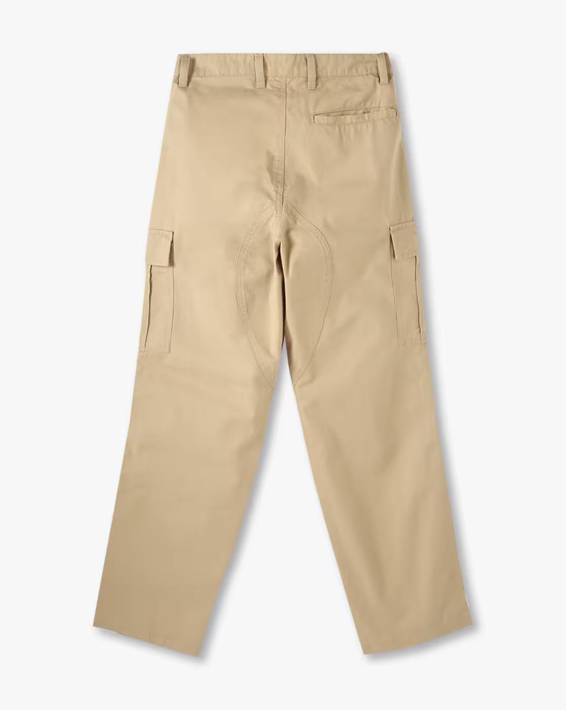 Cargo pants with pleats at, KHAKI, 8-9Y