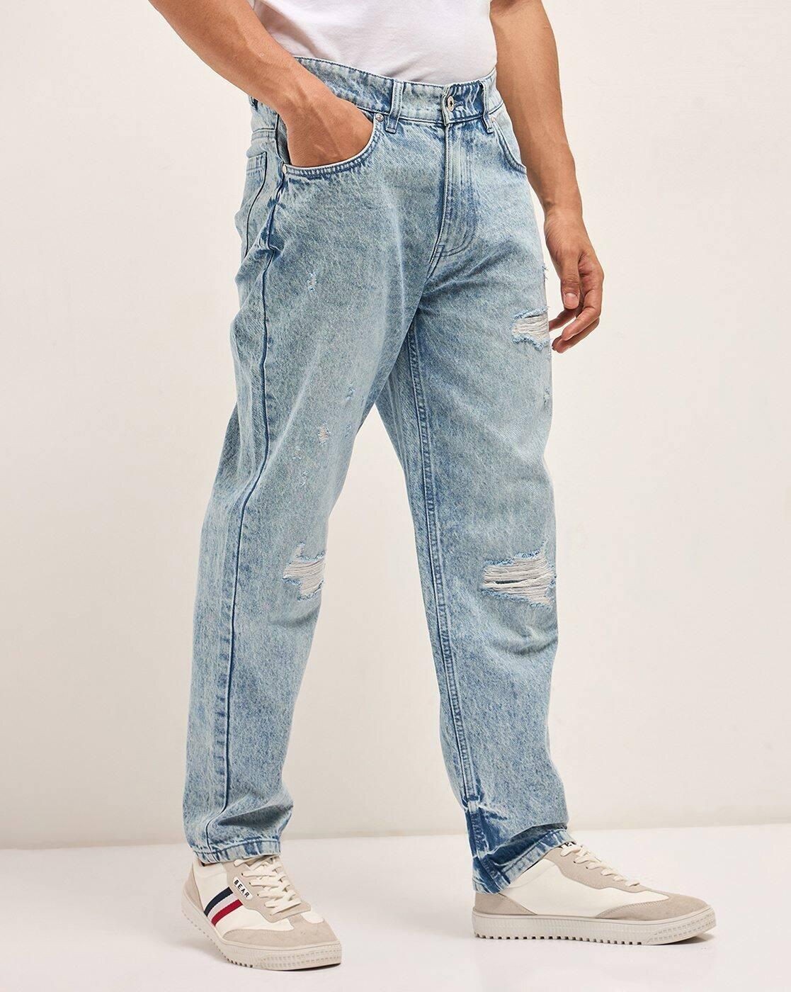 Women Mid Rise Washed Jeans