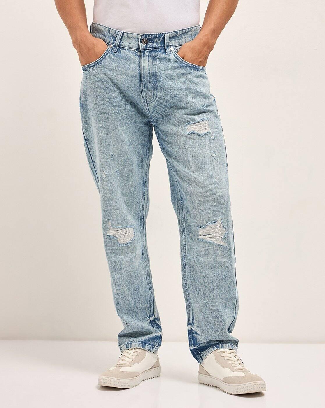 Women Mid Rise Washed Jeans