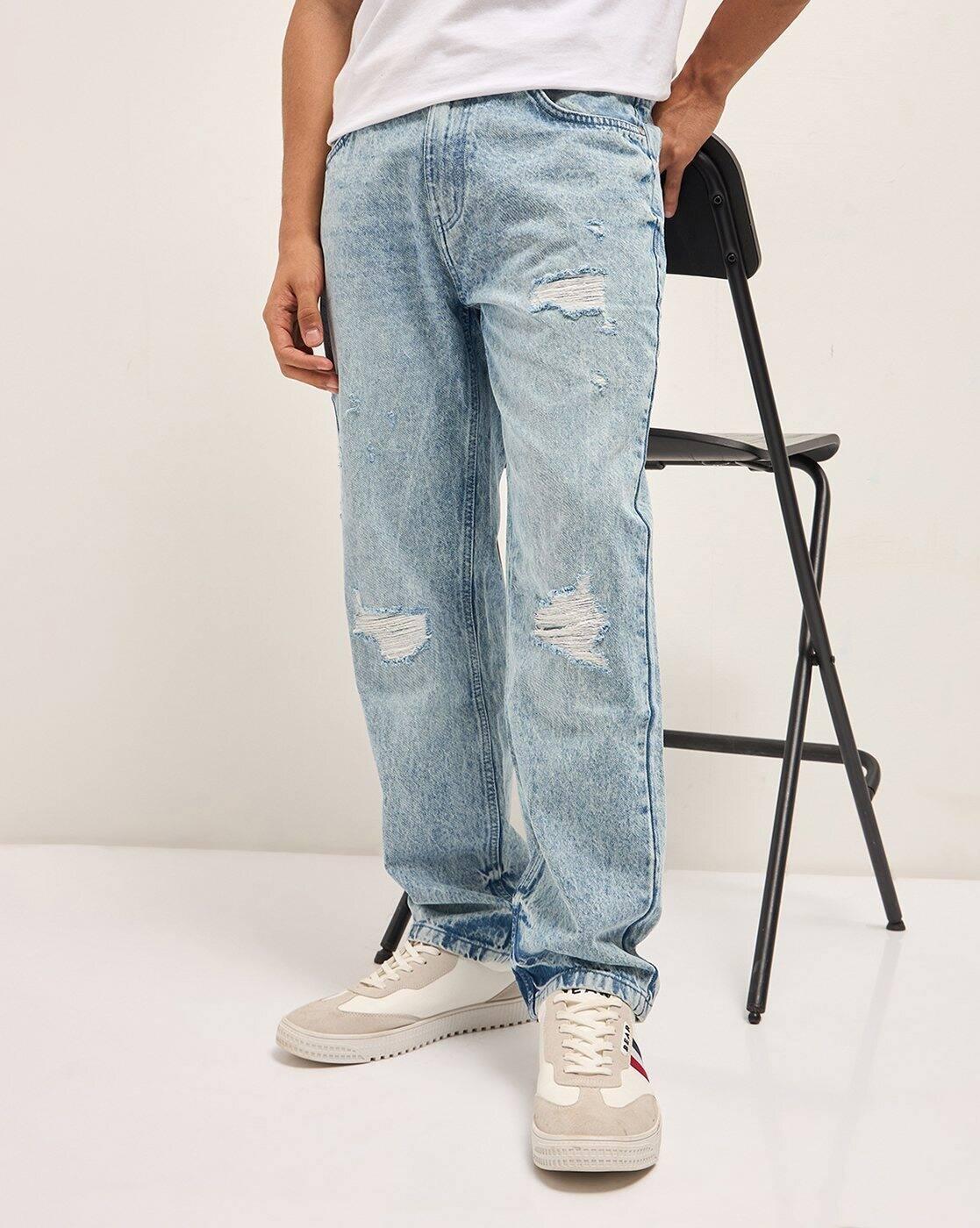 Women Mid Rise Washed Jeans