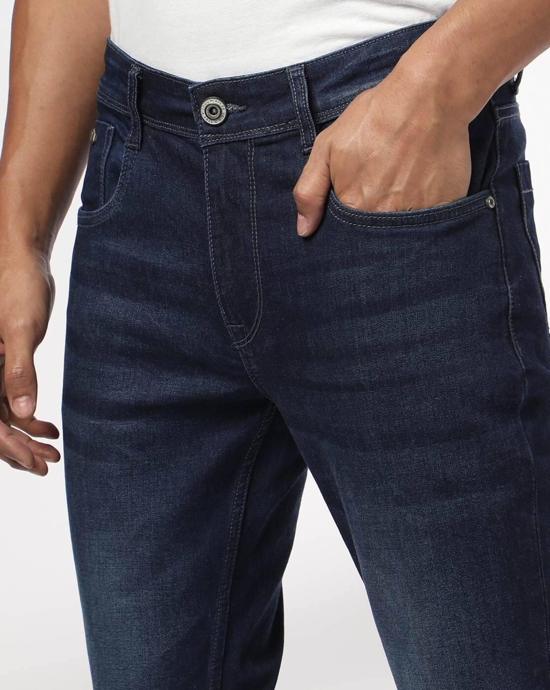 Men Lightly Washed Skinny Fit Jeans