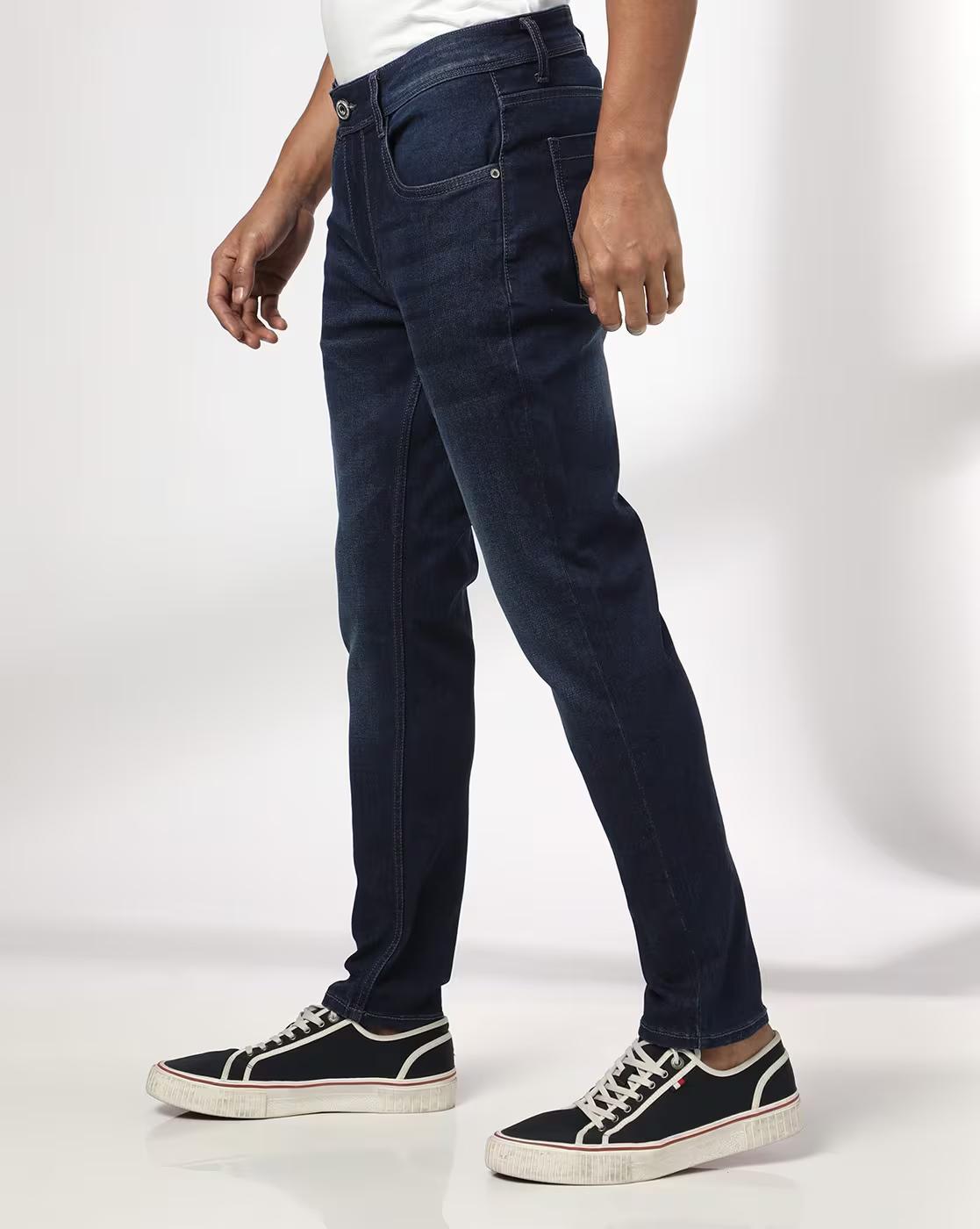 Men Lightly Washed Skinny Fit Jeans