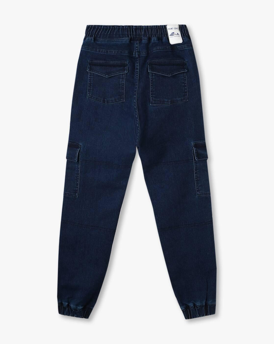 Boys Mid-Rise Cargo Jogger Jeans