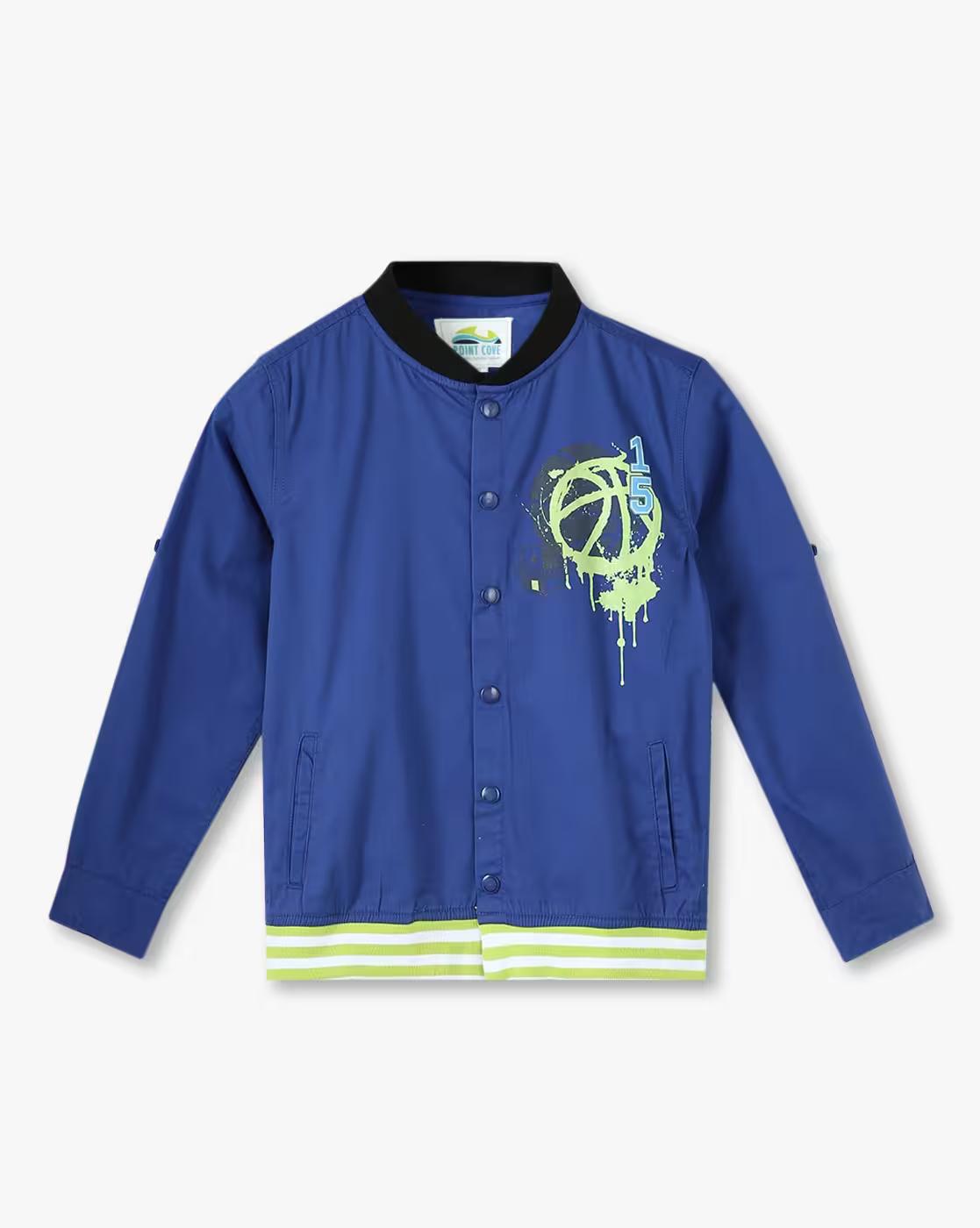 Boys Printed Slim Fit Shirt