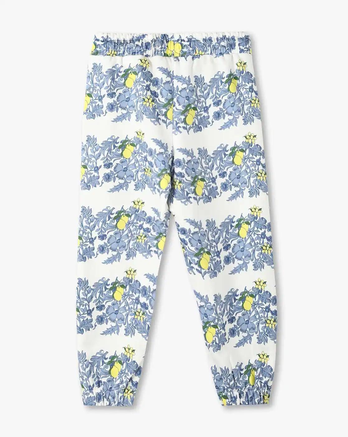 Printed jogger with rhine s, white, 2-3y