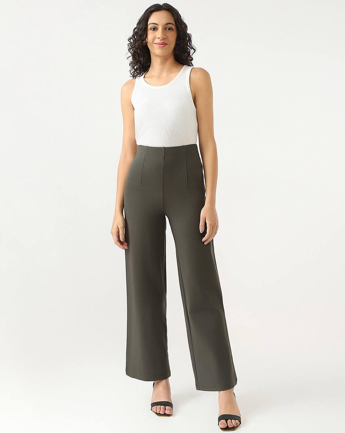 Women High-Rise Relaxed Fit Trousers