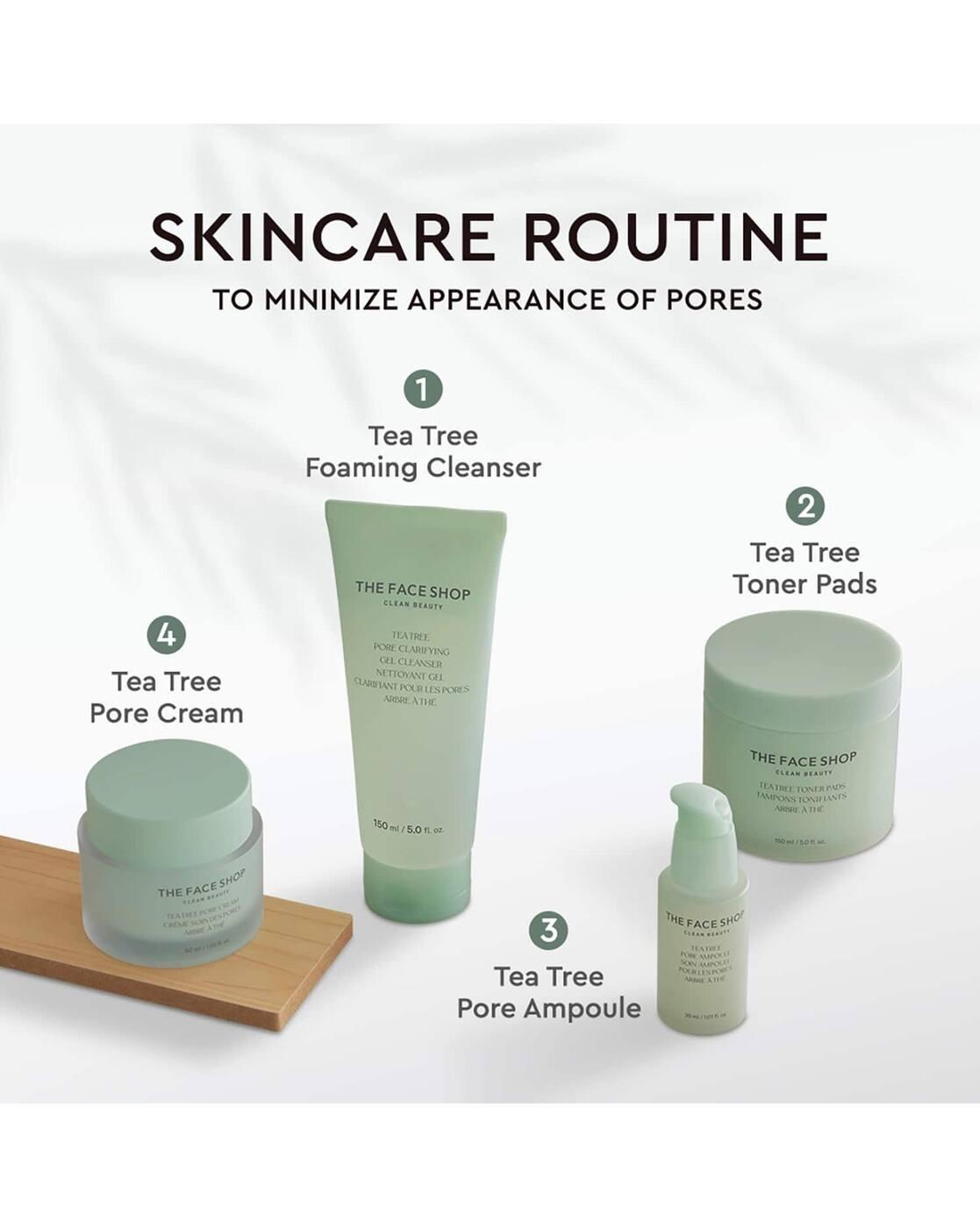 Tea Tree Pore Cream - Korean Salicylic Acid AHA & PHA Moisturizer for Acne