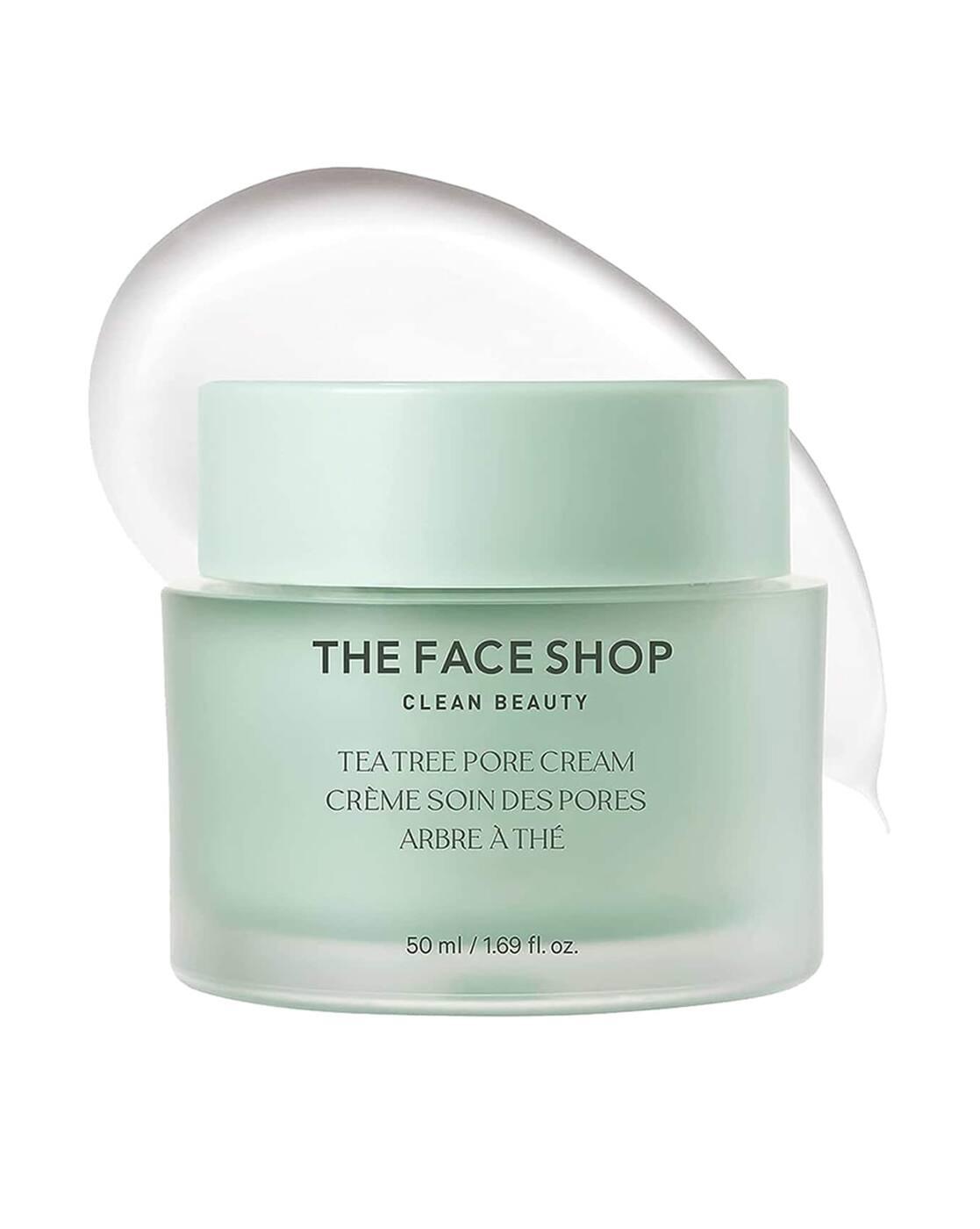 Tea Tree Pore Cream - Korean Salicylic Acid AHA & PHA Moisturizer for Acne