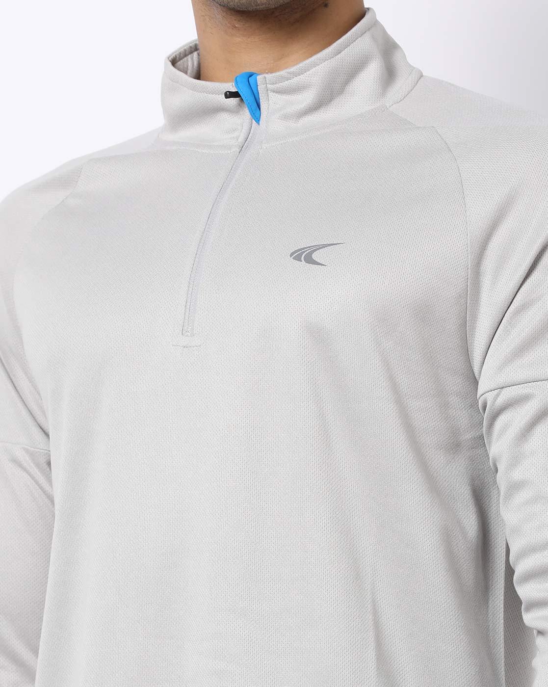 Antibacterial High-Neck T-shirt with Raglan Sleeves