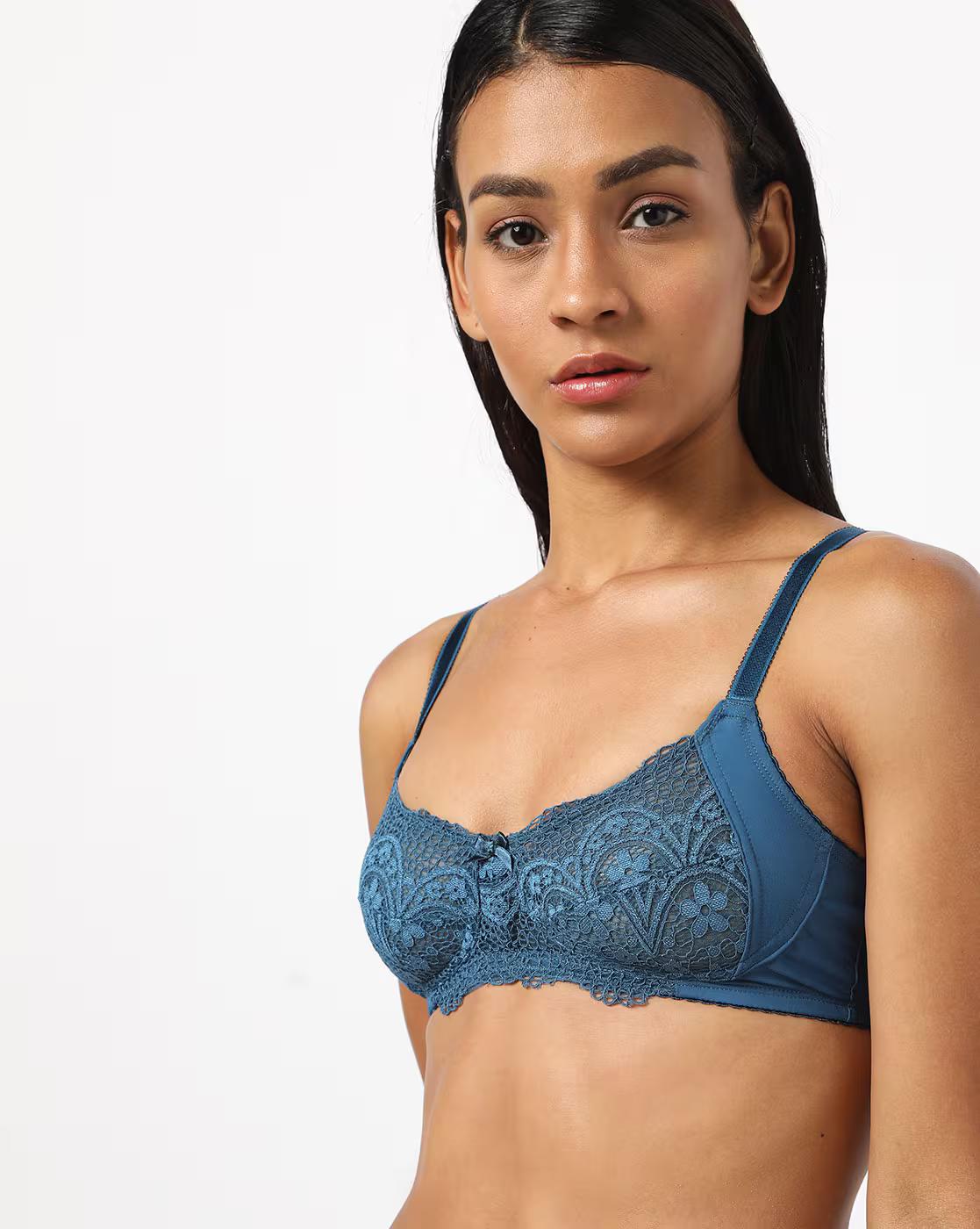 Non Padded Non Wired Fashion Lace Bra EC09