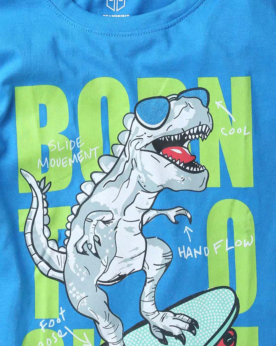 Dino Print Crew-Neck T-shirt
