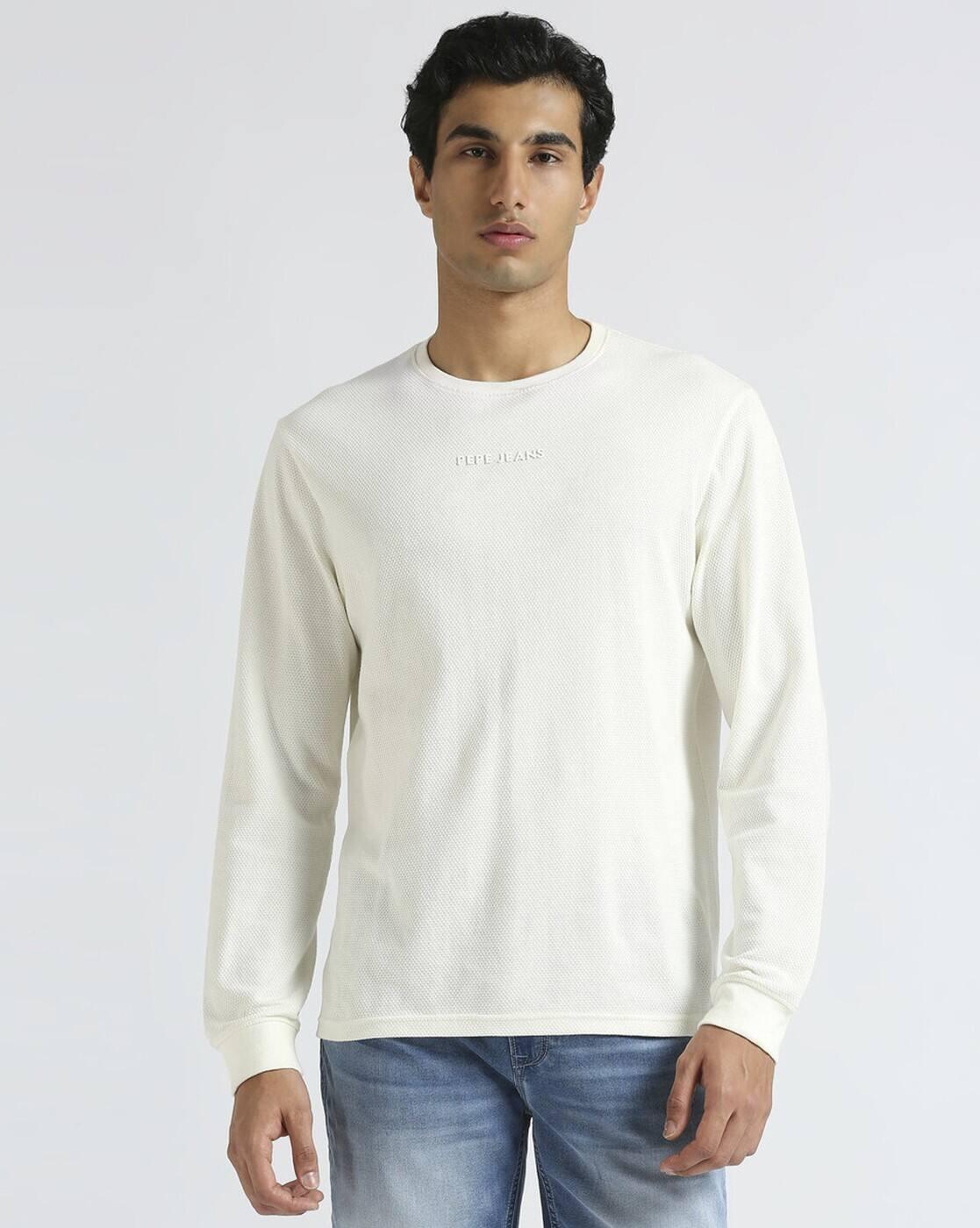 Men Slim Fit Cotton Crew-Neck T-Shirt