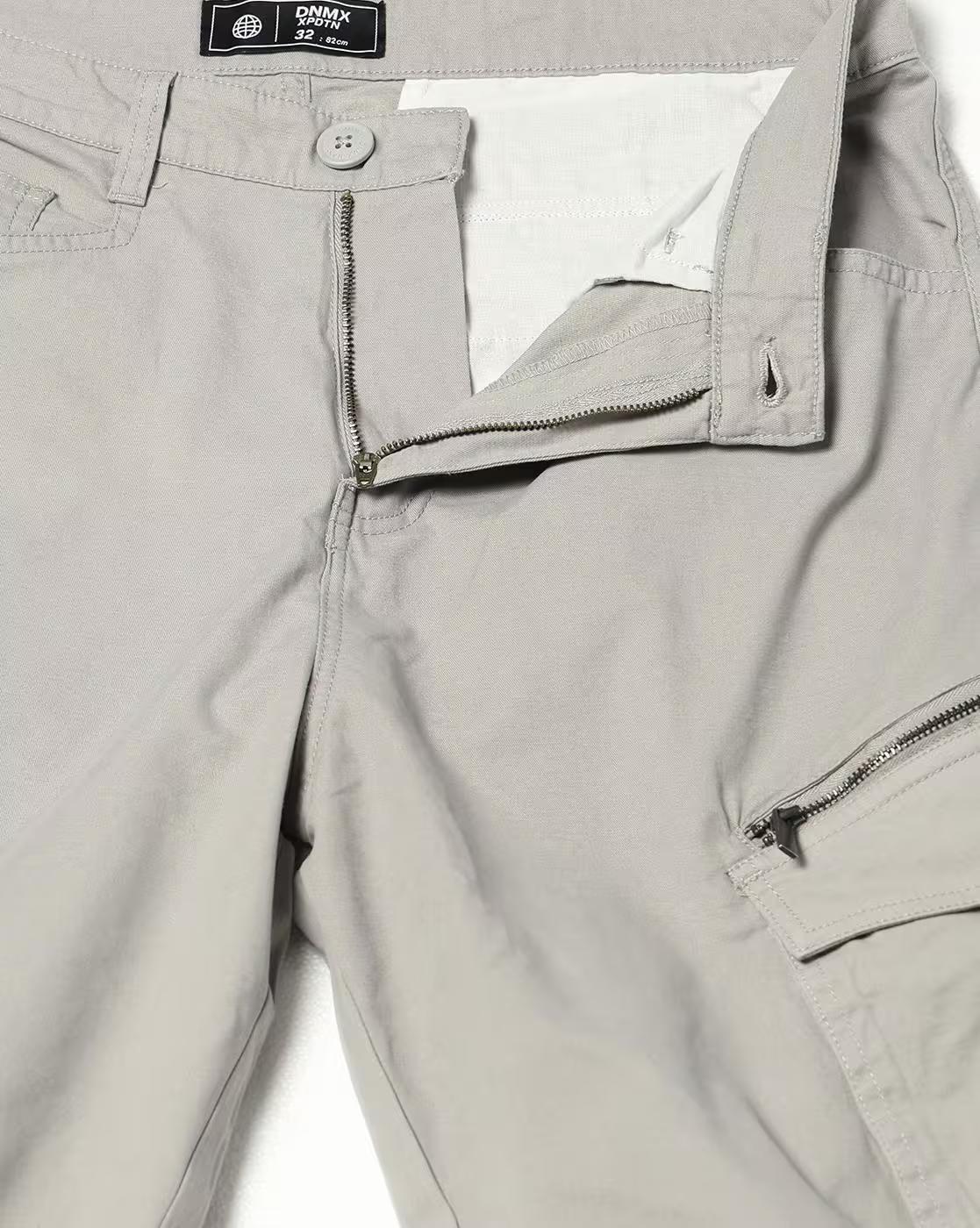 Men Loose Fit Flat-Front Cargo Pants