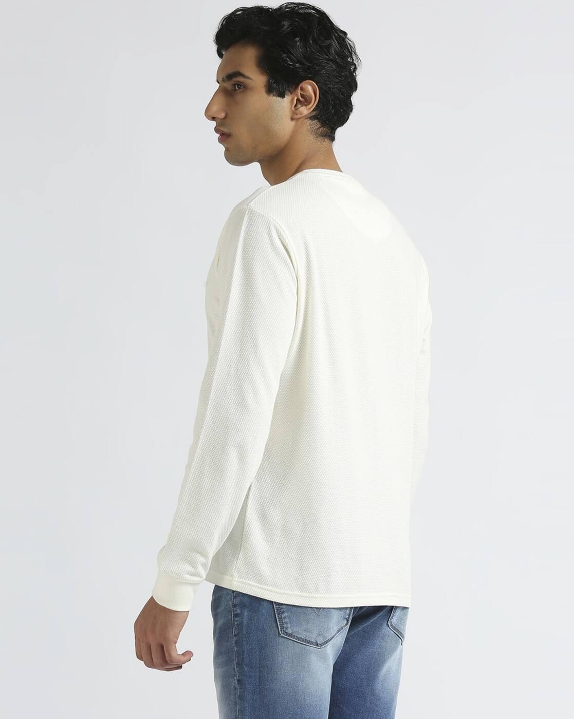Men Slim Fit Cotton Crew-Neck T-Shirt