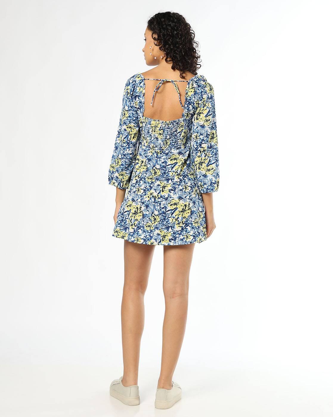 Women Floral Print A-Line Dress
