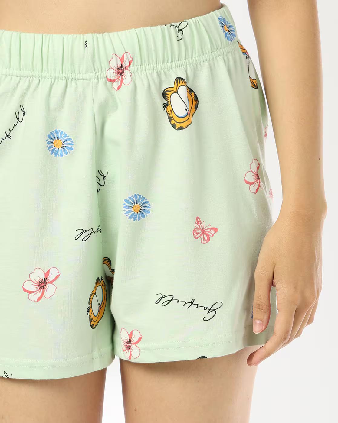Women Graphic Print T-Shirt & Shorts