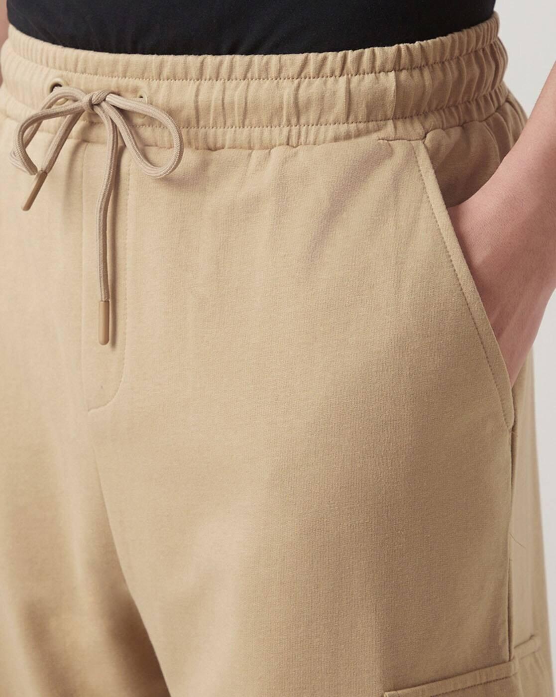 Men Ginger Root Super Loose Fit Cargo Joggers