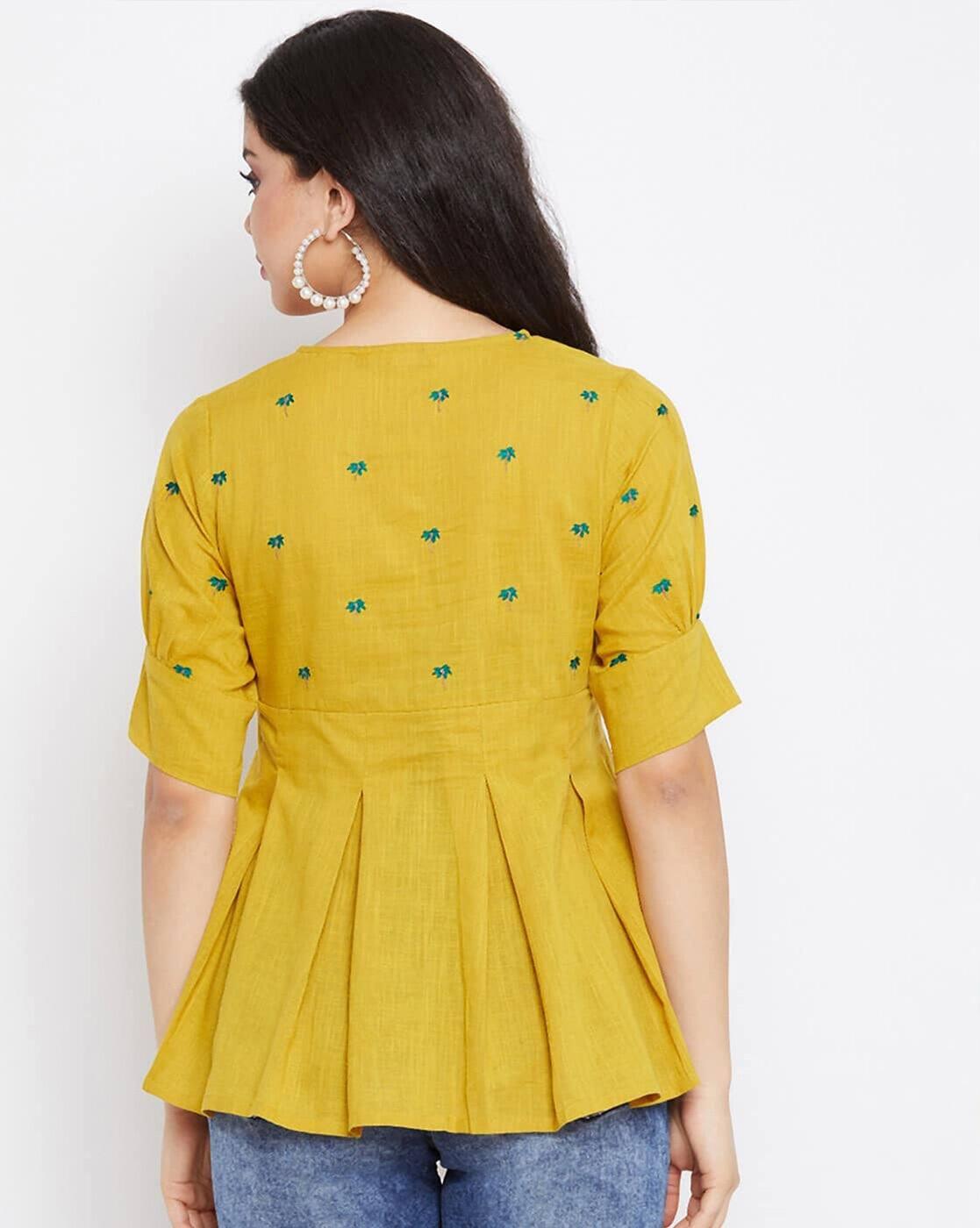 Women Regular Fit Embroidery Top