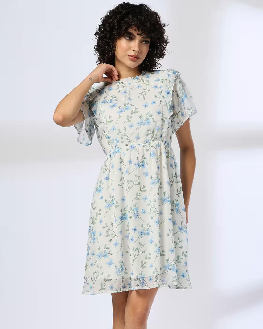 Women Printed Fit & Flare Dress