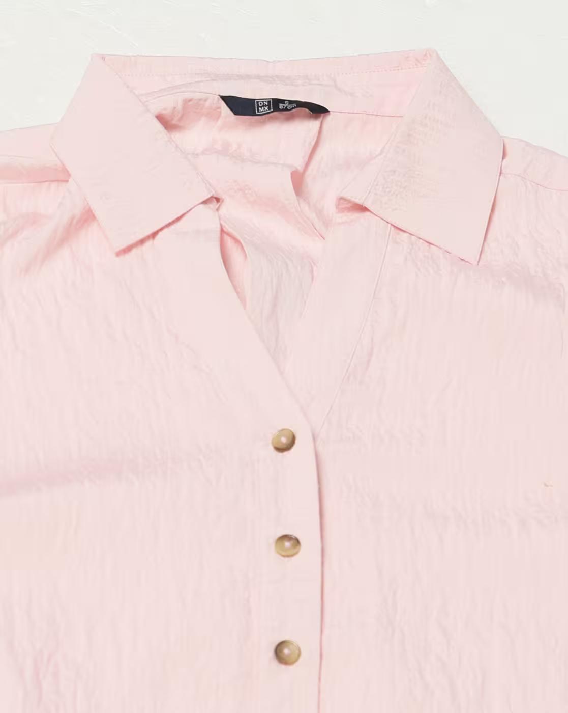Women Seersucker Relaxed Fit Shirt