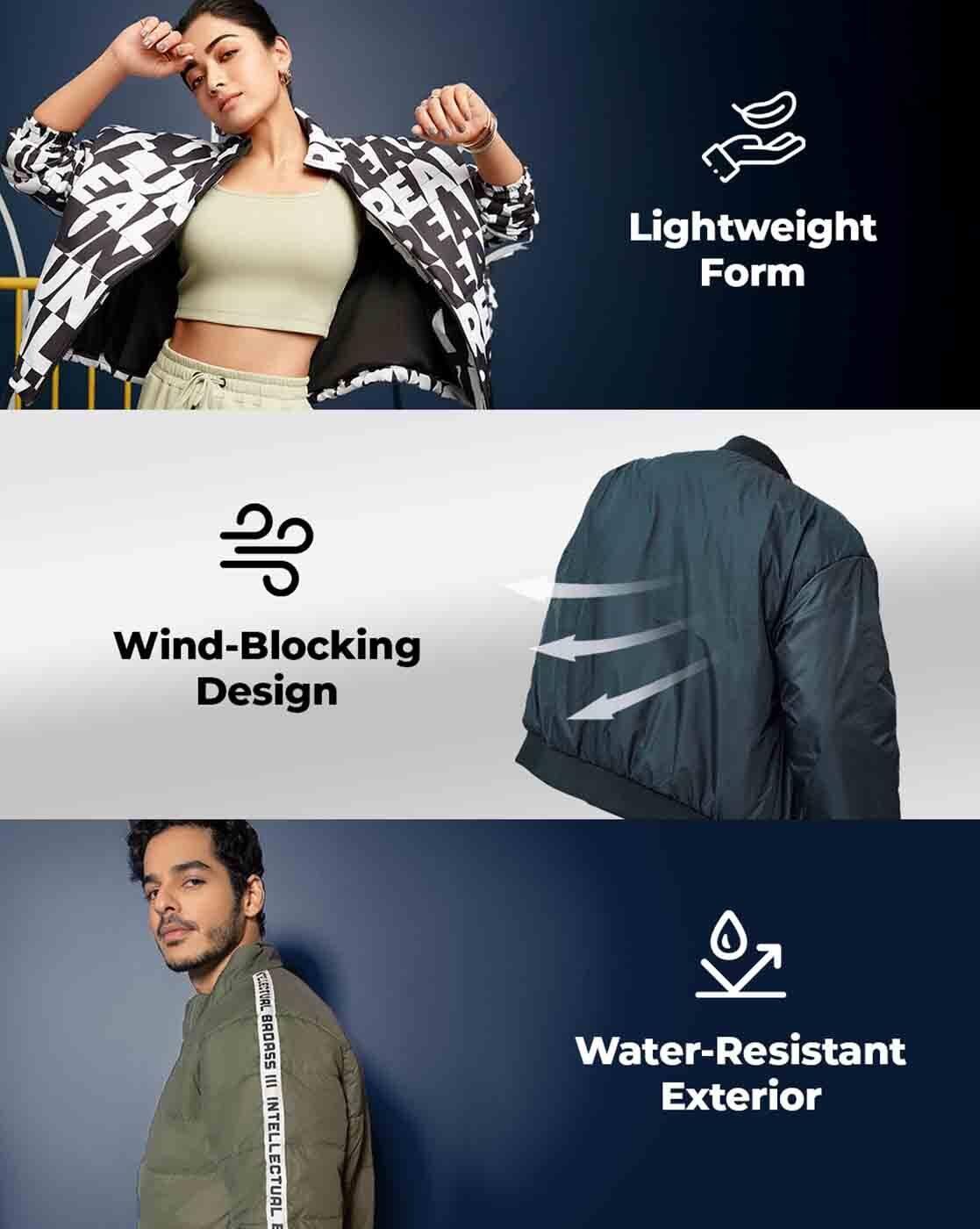 Men Oversized Fit Windcheater Jacket