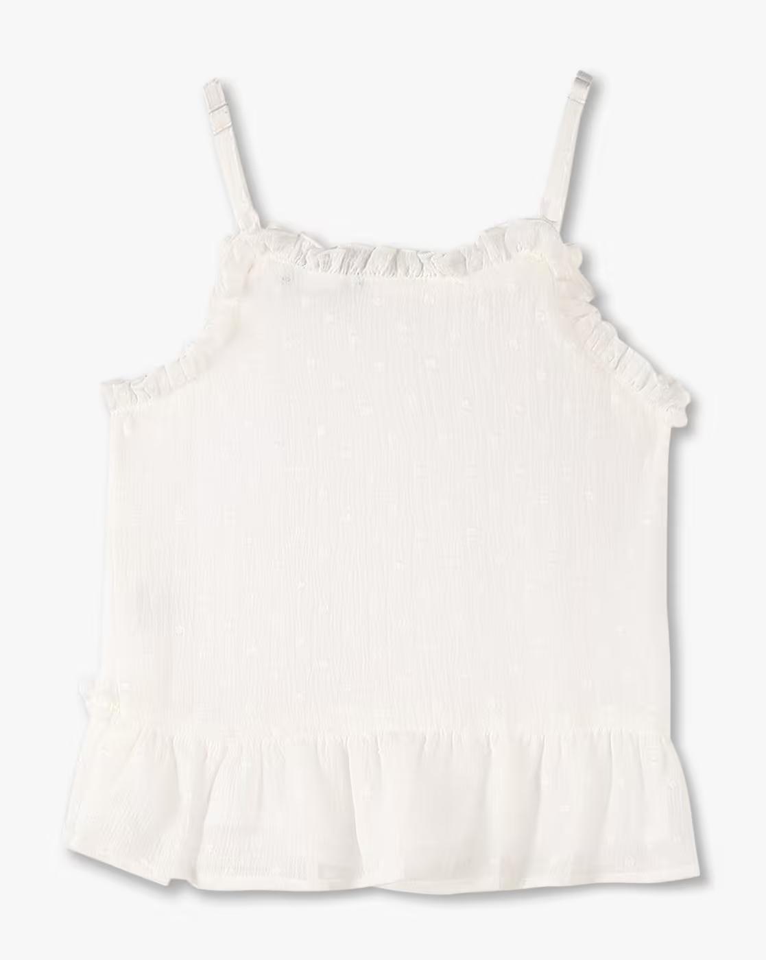 Girls Ruffles Strappy Regular Fit Top