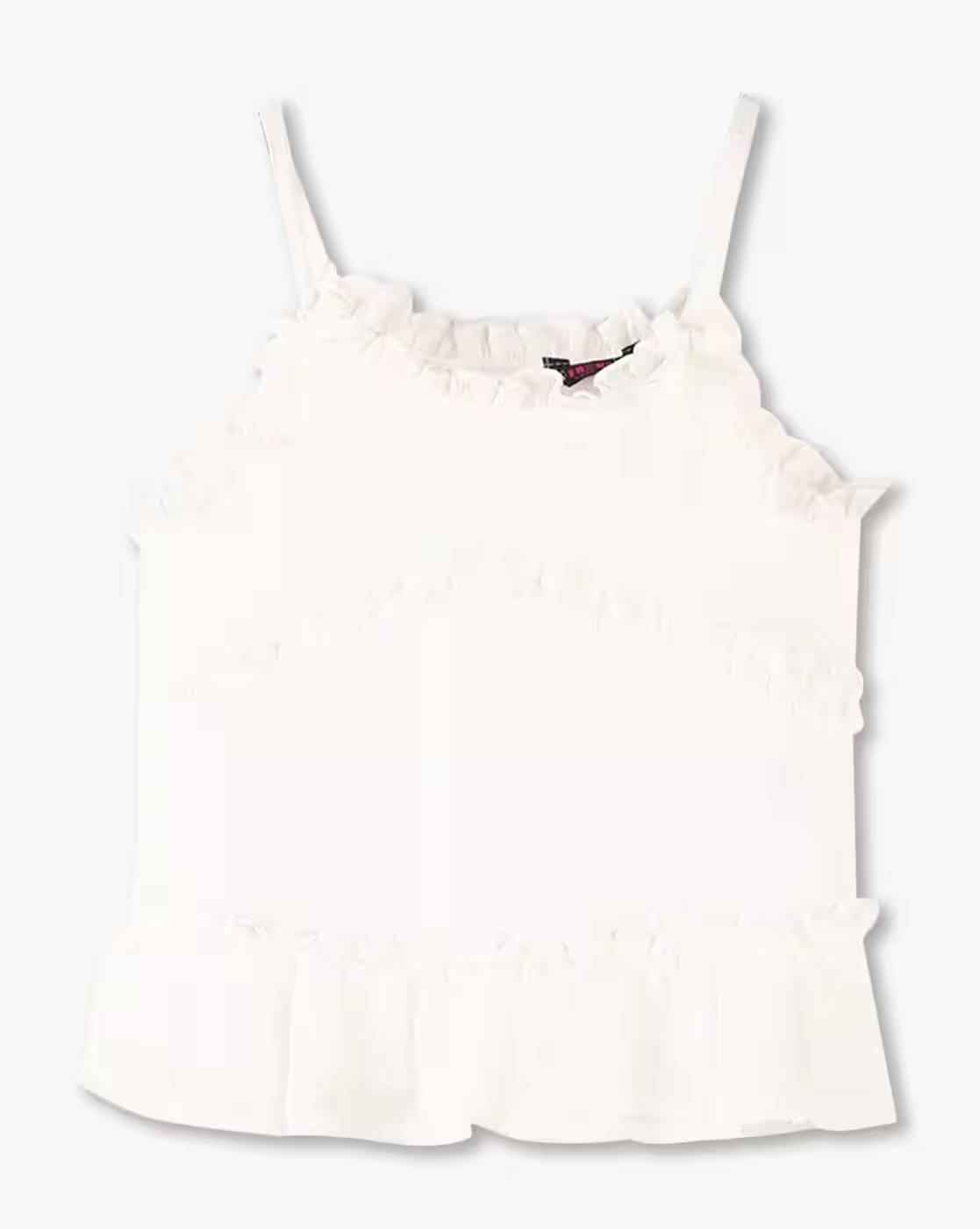 Girls Ruffles Strappy Regular Fit Top