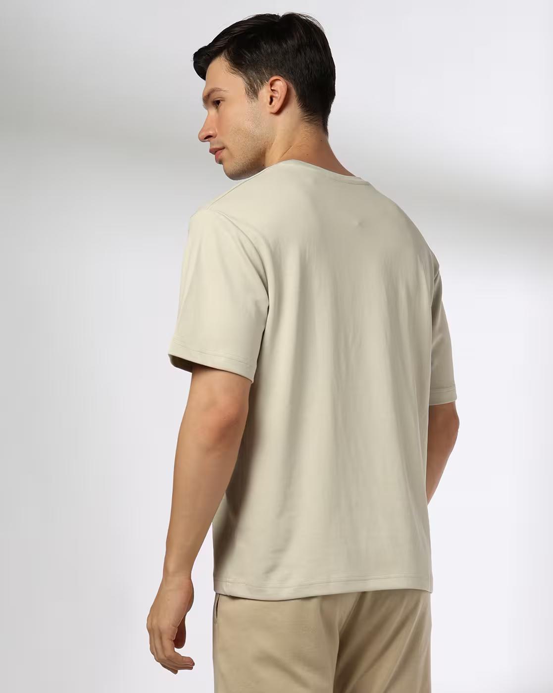 Men Regular Fit Crew-Neck T-Shirt