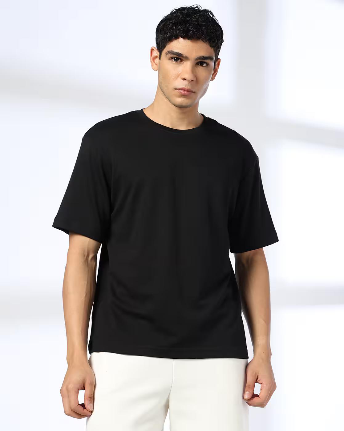 Men Regular Fit Crew-Neck T-Shirt
