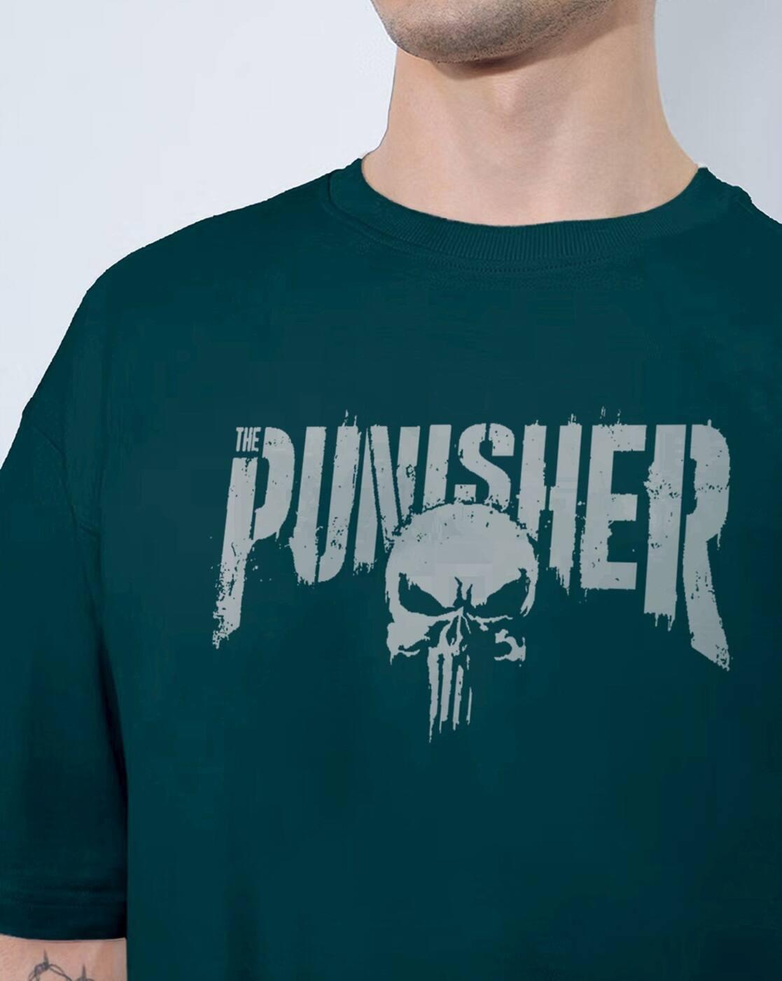 Men Graphic Print Oversized Fit Crew-Neck T-Shirt