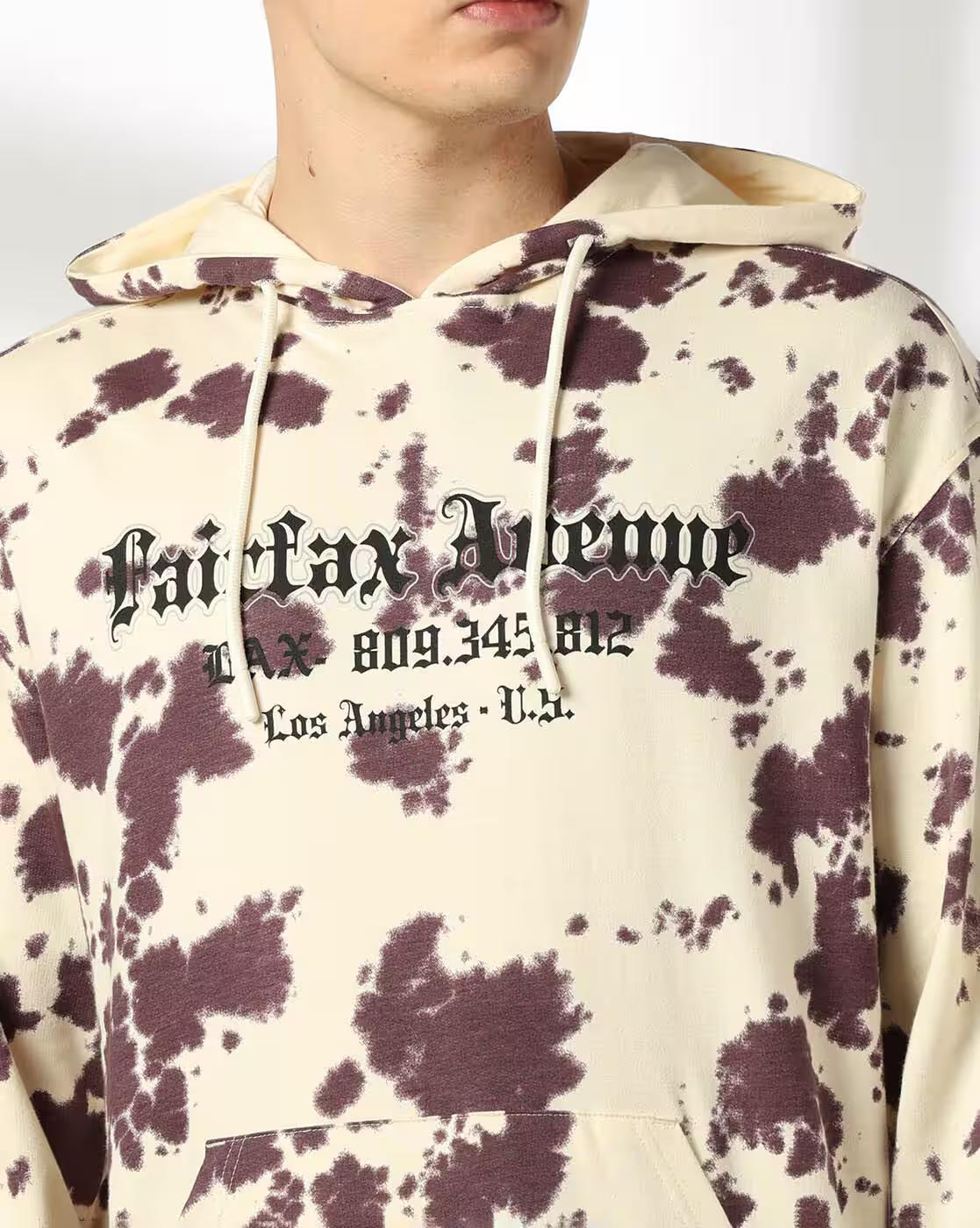 Men Tie & Dye Regular Fit Hoodie