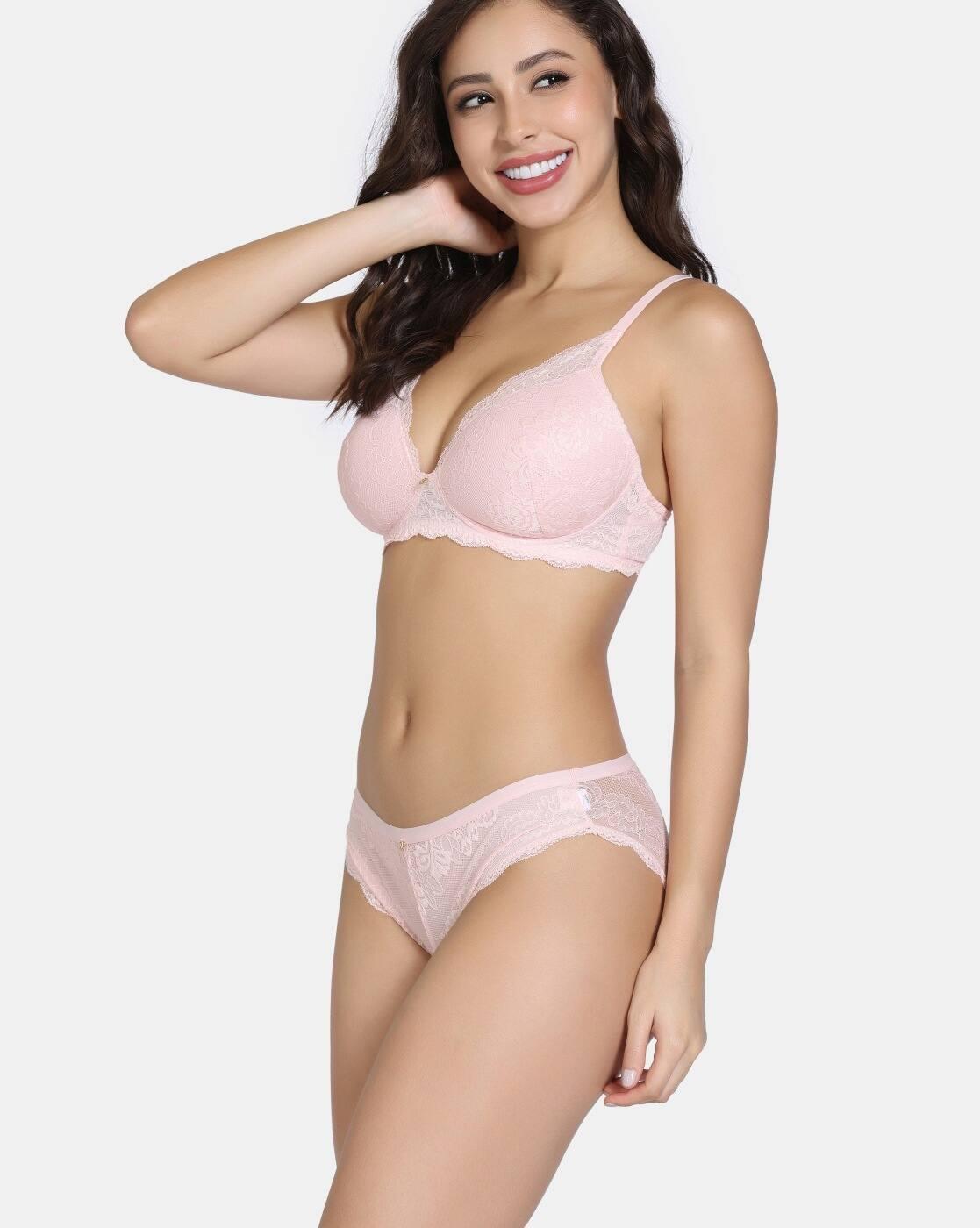 Forever Yours Padded Non-Wired 3/4Th Coverage Lace Bra